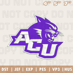 Abilene Christian Wildcats Embroidery Machine Design, NFL Embroidery Design, Instant Download