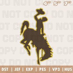Wyoming Cowboys Embroidery Machine Design, NFL Embroidery Design, Instant Download