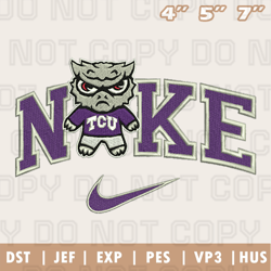 Nike TCU Horned Frogs Embroidery Machine Design, NFL Embroidery Design, Instant Download
