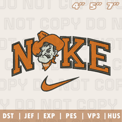 Nike Oklahoma State Cowboys Embroidery Machine Design, NFL Embroidery Design, Instant Download