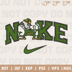 Nike University of Notre Dame Embroidery Machine Design, NFL Embroidery Design, Instant Download