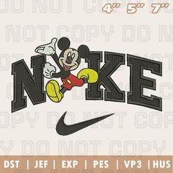 Nike Mickey Mouse Embroidery Machine Design, Nike Embroidery Design, Instant Download