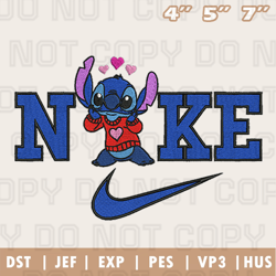 Nike Stitch In Love Embroidery Machine Design, Nike Embroidery Design, Instant Download