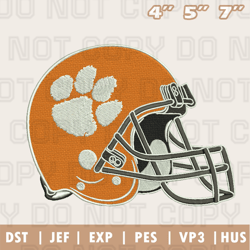 Clemson Tigers Helmet Embroidery Machine Design, NFL Embroidery Design, Instant Download