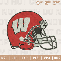 Wisconsin Badgers Football Helmet Embroidery Machine Design, NFL Embroidery Design, Instant Download