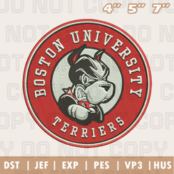 Boston University Terriers Embroidery Design, Ncaa Sports Embroidery Design, Instant Download