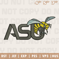 Alabama State Hornets Logos Embroidery Design, Ncaa Sports Embroidery Design, Instant Download