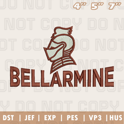 Bellarmine Knights Logos Embroidery Design, Ncaa Sports Embroidery Design, Instant Download