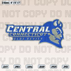 Central Connecticut Blue Devils Logos Embroidery Designs, Ncaa Teams Embroidery Design, Instant Download