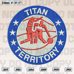 Detroit Mercy Titans Logo Embroidery Designs, Men's Basketball Embroidery Design, Instant Download