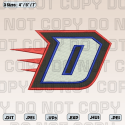 DePaul Blue Demons Logo Embroidery Designs, Men's Basketball Embroidery Design, Instant Download