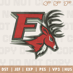 Fairfield Stags Logos Embroidery Designs, Men's Basketball Embroidery Design, Instant Download