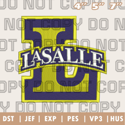 La Salle Explorers Logo Embroidery Designs, Men's Basketball Embroidery Design, Instant Download