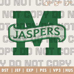 manhattan jaspers logo embroidery design, men's basketball embroidery design, instant download