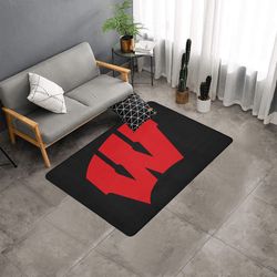 wisconsin badgers area rug