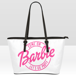 barbie leather tote bag