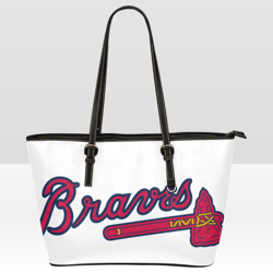Atlanta Braves Leather Tote Bag
