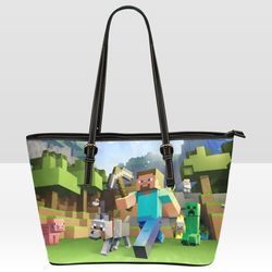 Minecraft Leather Tote Bag