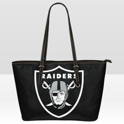 Raiders Leather Tote Bag