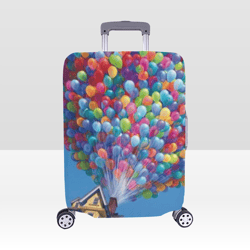 UP Balloons Luggage Cover, Luggage Protective Print Cover, Case Cover