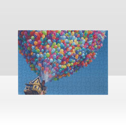 up balloons jigsaw puzzle wooden