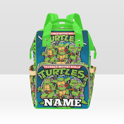 Custom NAME Ninja Turtles Diaper Bag Backpack
