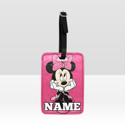 Minnie Mouse Luggage Tag Custom NAME