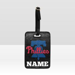 Philadelphia Phillies Luggage Tag Custom NAME
