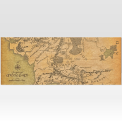 middle earth map gift wrapping paper 58"x 23" (1 roll)