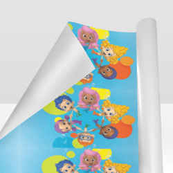 bubble guppies gift wrapping paper 58"x 23" (1 roll)