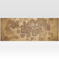 osrs map of gielinor gift wrapping paper 58"x 23" (1 roll)