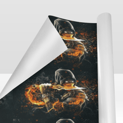 Scorpion Mortal Kombat Gift Wrapping Paper 58"x 23" (1 Roll)