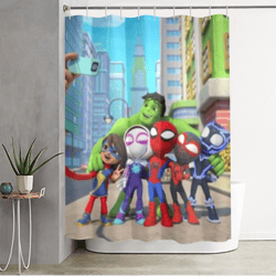 Spidey and amazing friends Shower Curtain