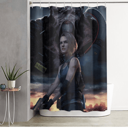 resident evil remake shower curtain