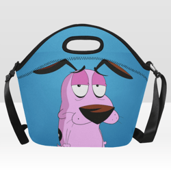 Courage The Cowardly Dog Neoprene Lunch Bag, Lunch Box