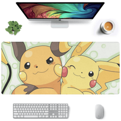 Pikachu and Raichu Gaming Mousepad
