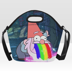 Gravity Falls Gnome Neoprene Lunch Bag, Lunch Box