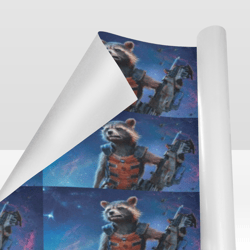 rocket raccoon gift wrapping paper 58"x 23" (1 roll)
