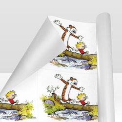 calvin and hobbes gift wrapping paper 58"x 23" (1 roll)