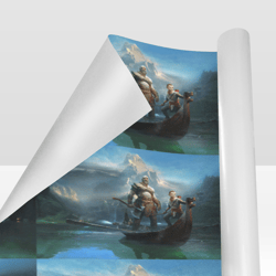 god of war gift wrapping paper 58"x 23" (1 roll)