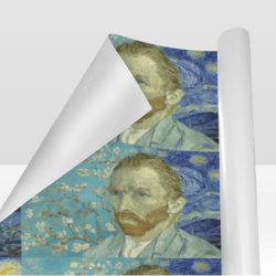 van gogh gift wrapping paper 58"x 23" (1 roll)