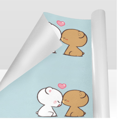Milk and Mocha Bear Gift Wrapping Paper 58"x 23" (1 Roll)