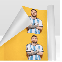 lionel messi gift wrapping paper 58"x 23" (1 roll)