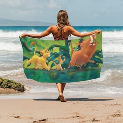 lion king simba beach towel
