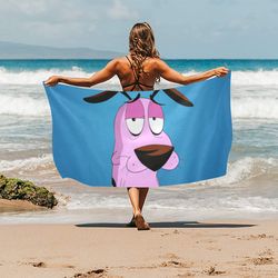 Courage The Cowardly Dog Beach Towel
