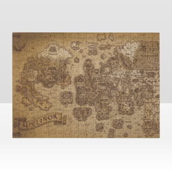 osrs map of gielinor jigsaw puzzle wooden