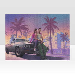 grand theft auto jigsaw puzzle wooden