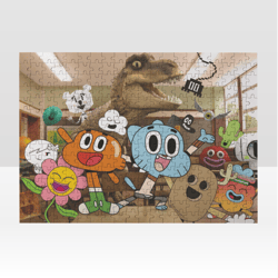 gumball jigsaw puzzle wooden