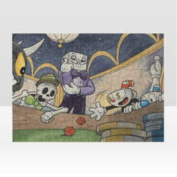 cuphead jigsaw puzzle wooden