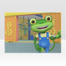 gecko's garage jigsaw puzzle wooden